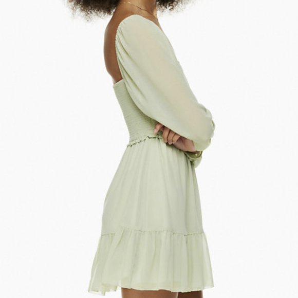 Aritzia Wilfred Tempest Dress - color: Pastel Sage Green - Picture 3 of 4